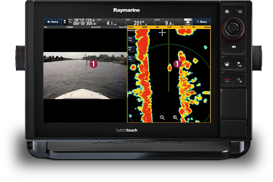 Radar inalámbrico Raymarine Quantum Q24c CHIRP GPS Náutico